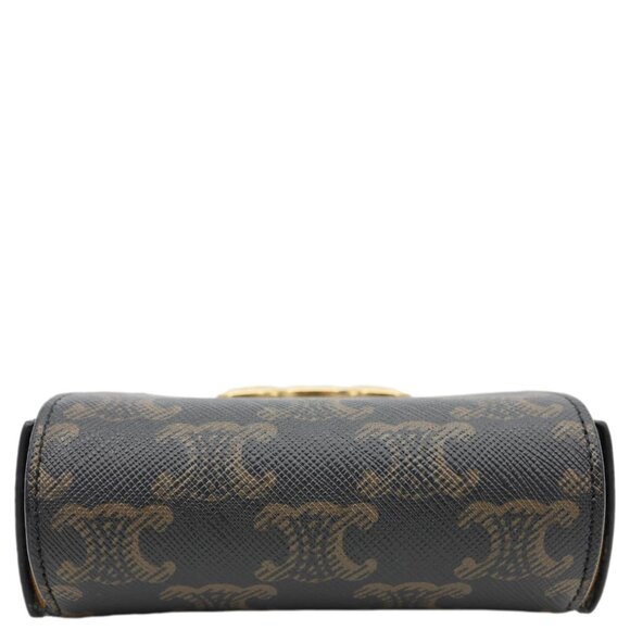 Celine  Triomphe Mini Canvas Shoulder Bag Brown - Picture 4 of 12